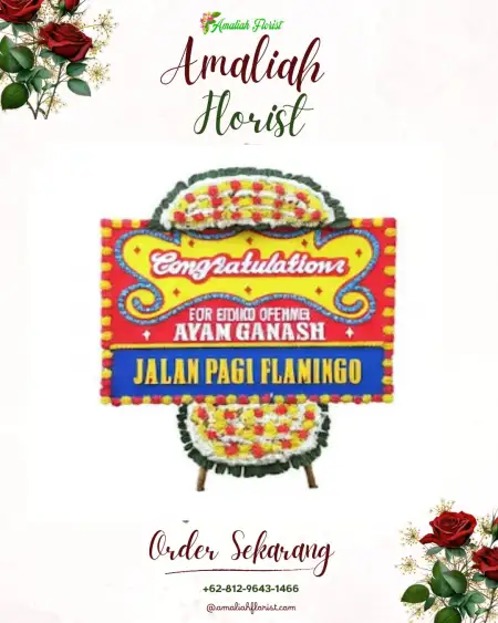 Sewa Papan Bunga Moro
